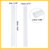 REPAIROCK 2pcs Grille Insert Trims Stripes Plastic for Auto White