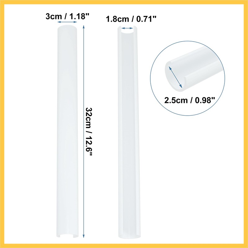 REPAIROCK 2pcs Grille Insert Trims Stripes Plastic for Auto White