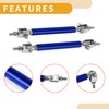 Partuto 2pcs 7.5cm/2.95in Car Splitter Support Rods Adjustable Front Rear