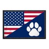 US Paw Flag Morale Patch | Hook and Loop Attach
