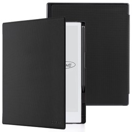 CoBak Case for Remarkable 2 Tablet - Lightweight and Hard Back Shell Protective Book Folio Cover with Built-in Pen Holder - Only for 10.3" 2020 Released (Black Checkered)