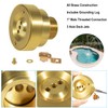 Hihitomorrow 3 Hole Pool Brass Deck Jet Nozzle with Ground