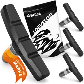 JABs V-Brake Brake Pads, 2 Pairs Brake Pad Set, Bicycle Brake Shoes for V Brakes, U-Brake and Cantilever, 4 Pieces Brake Pads Brake Shoe Set, Front and Rear Bicycle Brake Shoes, Brake Rubber