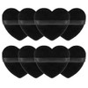 Borlas Polvo Forma Corazón Maquillaje Facial Lavables Reutilizables Suaves Felpa