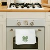 Coquette Green Checkered Bow Kitchen Towels, Black and White Checkerboard