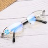 Metal Multifocal Fatigue Relief Reading Glasses Anti Blue Rays Presbyopic