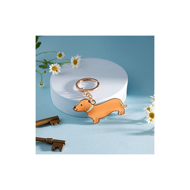 Sass & Belle Dachshund Enamel Keyring