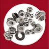 M10 Serrated Flange Nuts Marine Grade Style in A4 Stainless
