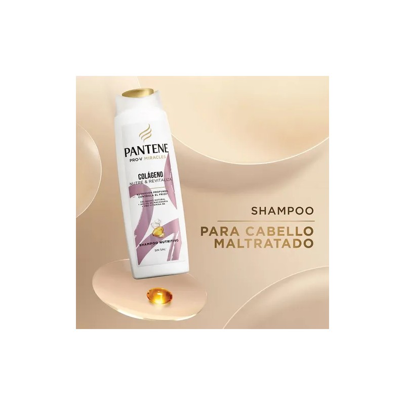 Shampoo Pantene Colágeno Nutre Revitaliza 300 Ml