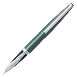 Sheaffer Taranis Fine Nib Fountain Pen, Forest Green, Chrome Trim (E0944643-PB2)