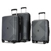 GinzaTravel Rune series expandable 3 Luggage Sets,Lightweight Hardside Suitcase With
