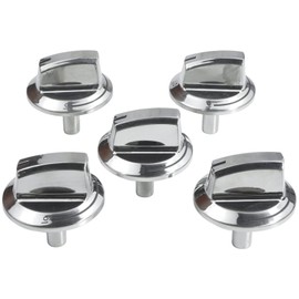 Upgraded 5304525746 5304504839 A03546301/02/03 Gas Cooktop Knobs Replacement for Frigidaire Stove Laser Engraving Sign Knob Fit for Frigidaire Cooktop FFGC3026SS FFGC3626SS 5 Pack