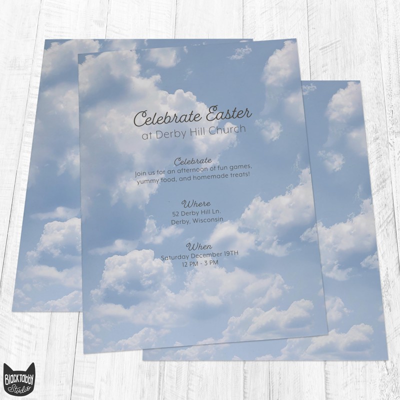 Cloud Stationery Paper - 60 Sheets Decorative Printer Paper for