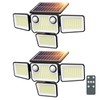 SZPOWER 4500LM Solar Lights Outdoor Waterproof, 254 LED Solar Flood