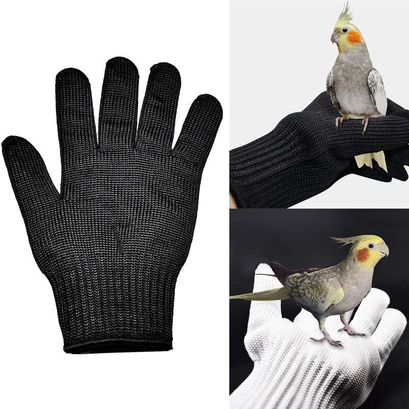 Refein Bird Training Anti- Bite Gloves, Parrot Chewing Working Protective