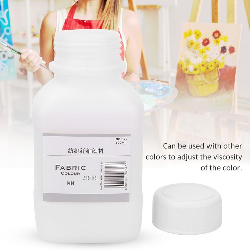 Textile Fabric Paint Colour Medium Blending Liquid 500ml DIY for