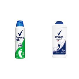 Rexona Efficient Desodorante Antibacterial para Pies en Aerosol Elimina Bacterias 88 g  Efficient Desodorante Original para Pies en Talco Combate el  