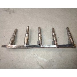 AMP Cut Strip of 5 TE Connectivity / AMP 213841-1 Powerband Contact, Silver Plated