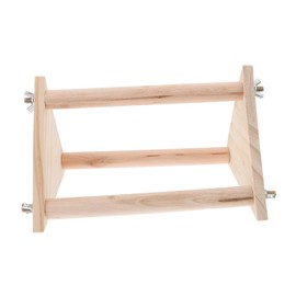 BESPORTBLE Wood Chicken Perch Stand Natural Bird Plaything for Chickens Hens Roosters for Training Enrichment Promotes Activity Health for Birds