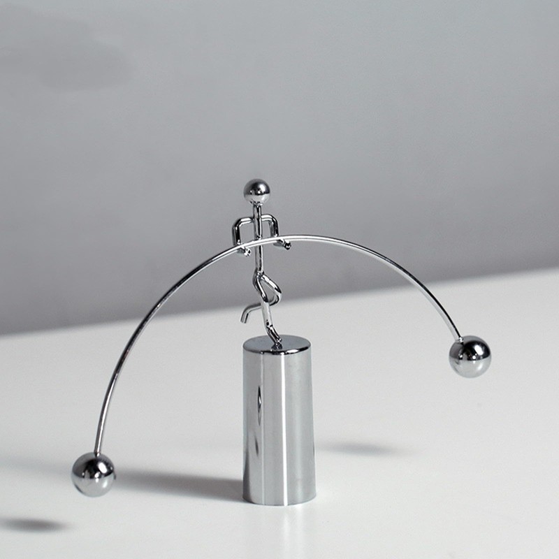 Mini Steel Balance Ball, Balance Physics Toys-Weightlifter Kinetic Art Balance