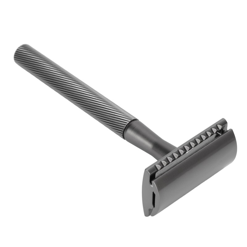 Zinc Alloy Safety Razor Men Portable Brass Handle Double Edge