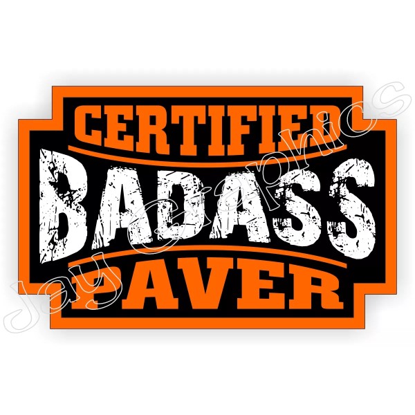 Unbranded/Generic 3pcs Bad Ass PAVER Hard Hat Stickers Decals Helmet