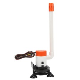 CFTGIW Baitwell Pump 12V 350GPH 12V Livewell Baitwell Aerator Pump Submersible Portable Bottom Suction Cup for Marine Boat Livewell Pump Baitwell Pump Live Bait Aerator Pump Boat