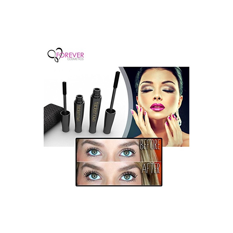 Fablashous Eyelash Kit 3D Thickening & Lengthening Black Natural Fibre