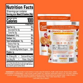 Cooper Street Cookies All Natural Twice Baked Crispy Cookie, Peanut & Dairy Free, Biscotti Style 18oz, Orange Cranberry (18 Ounce (Pack of 3))