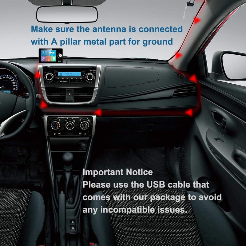 EZoneTronics Car DAB/DAB+ Radio Adaptor[2.8" Colorful Display], Portable DAB Digital