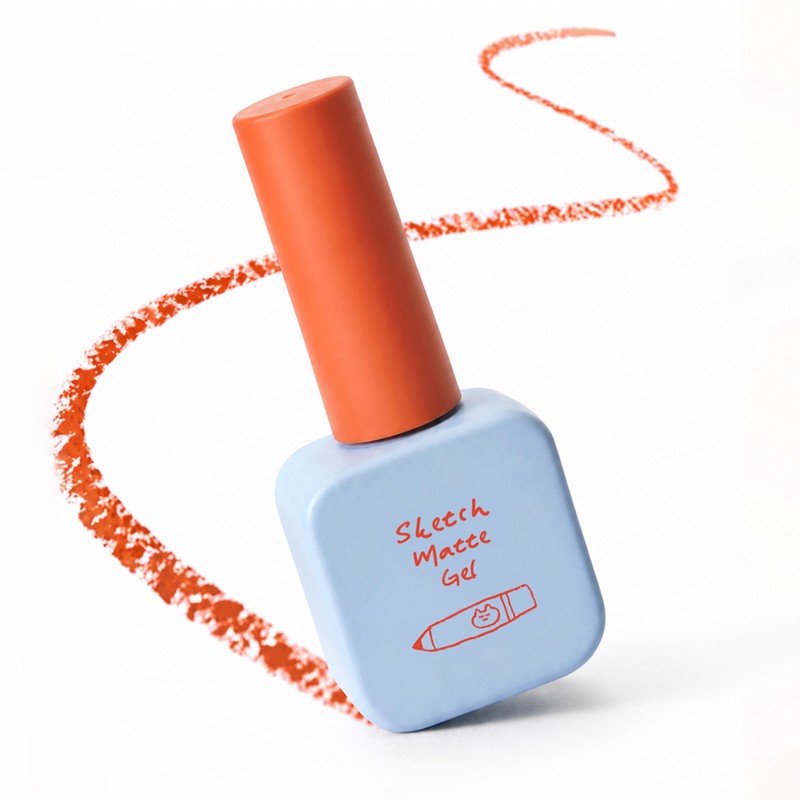 Nekozel Nekogel Sketchbook Gel Matte Top Gel Drawing Nail /