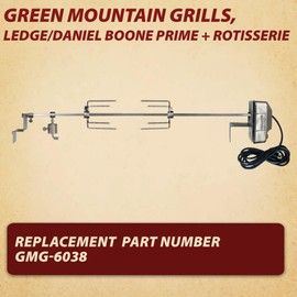 Green Mountain Grills, GMG-6038, Rotisserie Kit for Daniel Boone Prime Plus & Ledge Pellet Grills