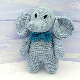 Crochet Kit Eli the Elephant Luxury Complete Beginner Crochet Kit