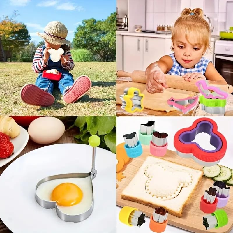 54 PC Cortador de sándwich, cortador de sándwich y sellador,