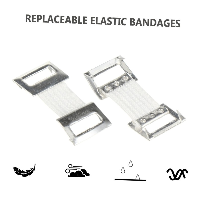 Healifty 100Pcs Bandage Clip Bandage Wrap Clips Stretch Metal Clips