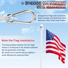 REERON Flag Pole for House, 6 FT Stainless Steel Spinning