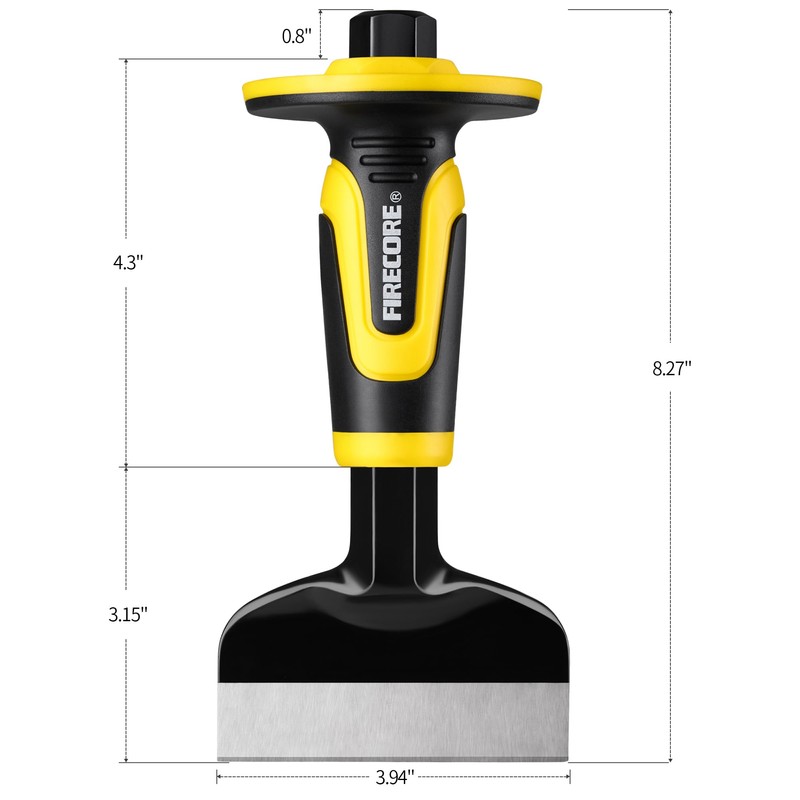 Rock Chisel Set, Firecore 3PCS Masonry Chisel with Hand Guard,