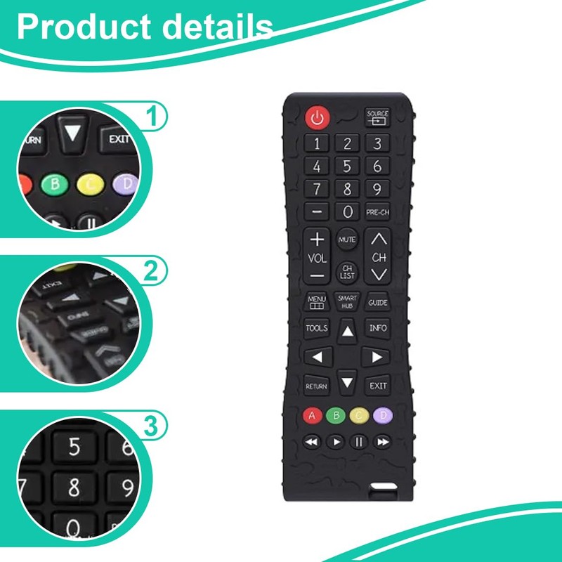 XPEX Baby Remote Control & Teething Ring, Teething Toy, Lifelike