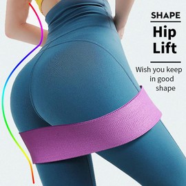 Eilin Fitness Resistance Band Skin Friendly Stretch Loop Workout Fabric Booty Leg Glute Exercise Squat Female Butt Lift Non Slip Cloth Sculpting Band Gym Indoor Training