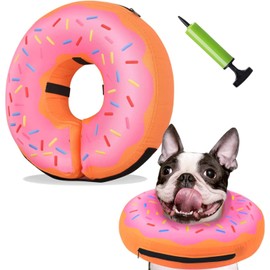 Inflatable Collar for Dogs and Cats, Medium Dogs Soft Pet Recovery Cone Collar, Dog Cone Alternative After Surgery, Adjustable Dog E Collars, Cone for Dogs After Surgery to Stop Licking