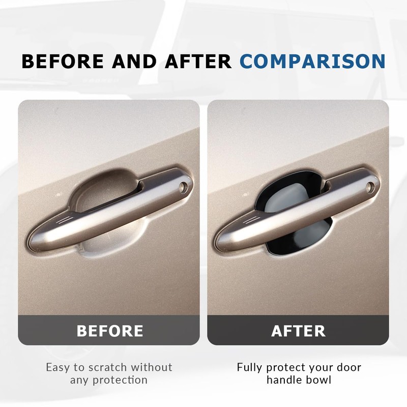 DLOVEG Exterior Door Handle Bowl Cover Compatible for Toyota RAV4