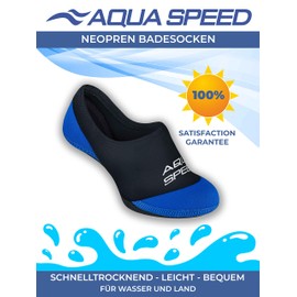 Aqua Speed Neoprene Socks for Children and Adults, Swimming Socks for Men and Women, Neoprene Swimming Socks for Girls and Boys, Aqua Socks, Beach Socks, Swim Socks Kids, Water Socks, UK Children Size 4 - Adult Size 10, 28 / 29