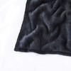 MOONLIGHT20015 Fleece Blanket Throws for Sofas - 400 GSM Black