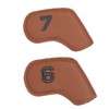 10PCS Golf Head Protective Covers Waterproof PU Material Golf Putter