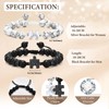 Matching Bracelets for Couples: Puzzle Stainless Steel Link Chain Bracelets