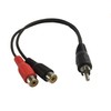 electrosmart 1 RCA Phono Male Plug to 2 RCA Phono