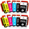 LeciRoba 202 Ink Cartridges Replacement for Epson 6000, 6005, 6100,