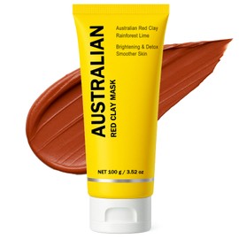 Boaccy Australian Red Clay Face Mask, Mineral-Rich Detox Mud Mask with Kakadu Plum, Desert & Rainforest Lime Extracts, for Radiant-Looking, Smoother Skin, All Skin Types, 100 mL (1)