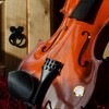 Violin Hygrometer, Portable Alloy Round Hygrometer Indoor Violin Guitar Case