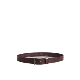 Ted Baker London Men's CRISIC Stitch Detail Leather Belt, Oxblood, 38